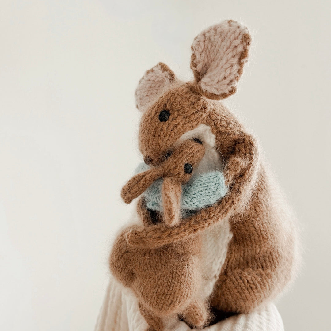 Kanga and Roo knitting kit