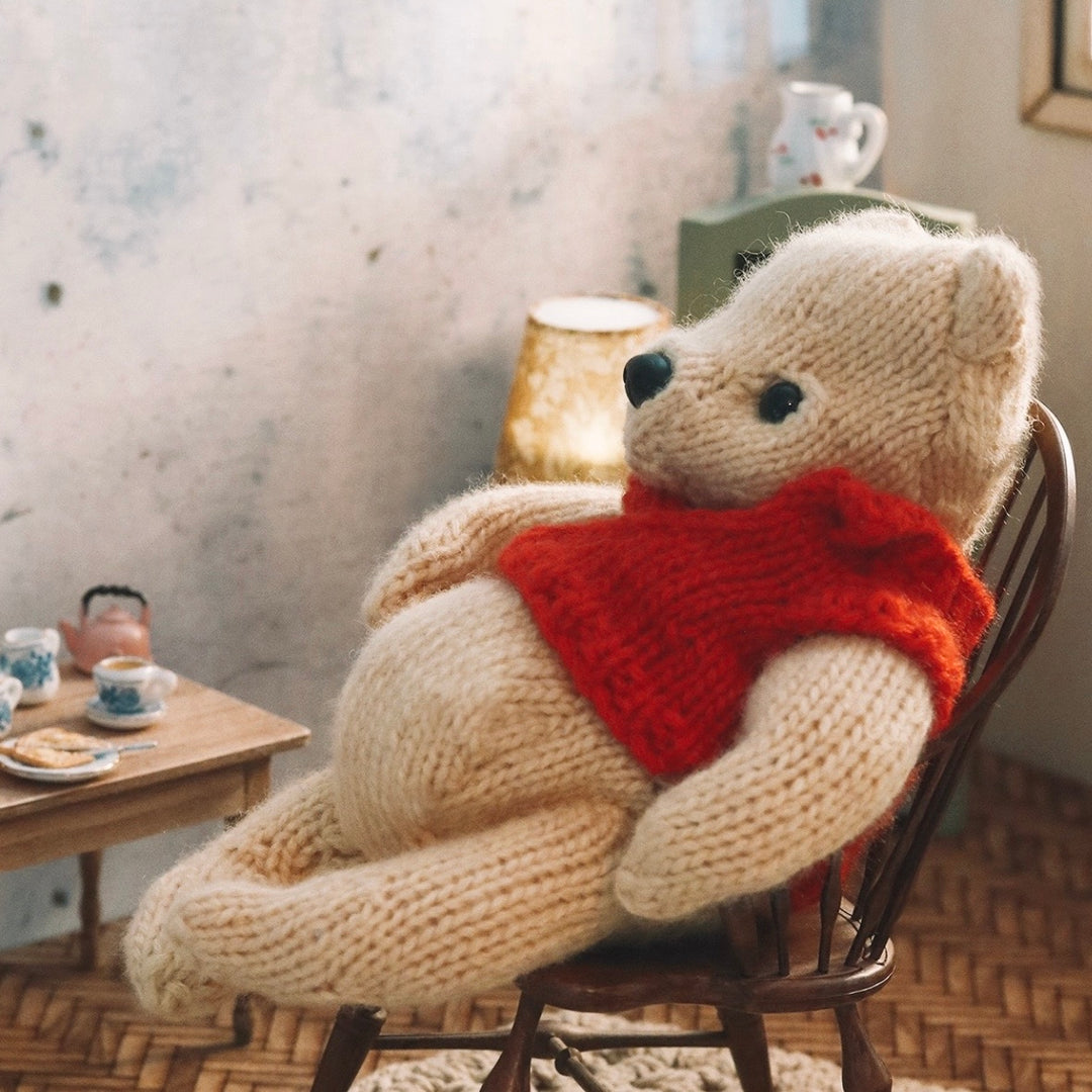 Pooh Bear Cashmere Knitting Kit