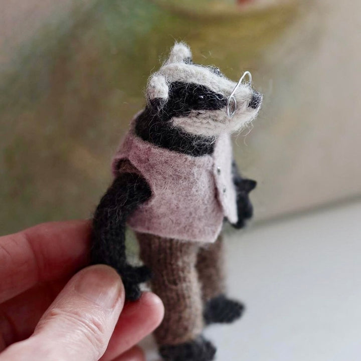 Little Badger knitting kit (makes 4)