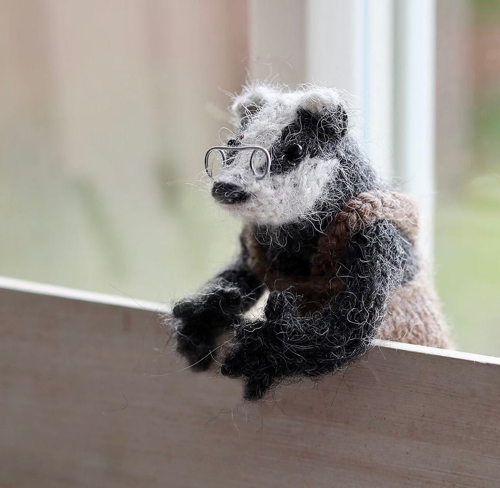 Little Badger knitting kit (makes 4)