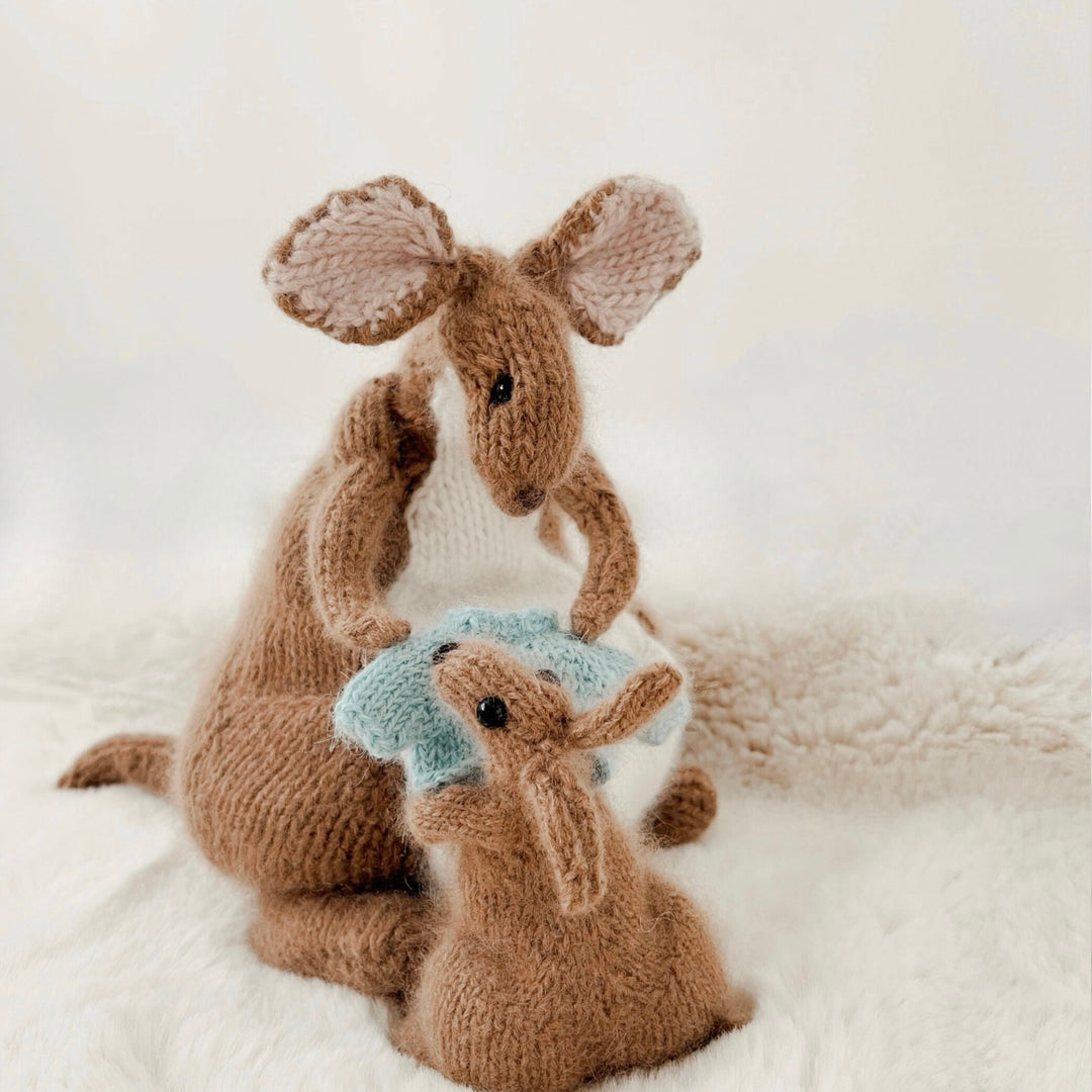 Kanga and Roo knitting kit