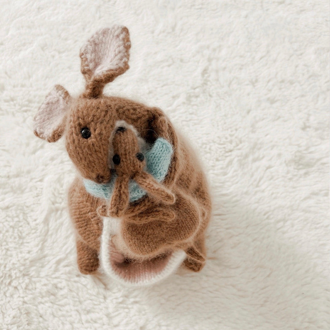 Kanga and Roo knitting kit