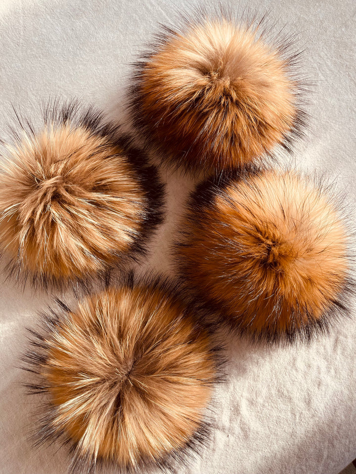 Extra Large Pom Pom Detachable with snap button 18 - 20cm