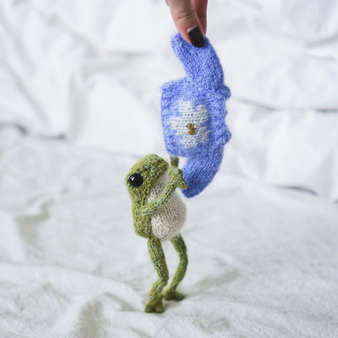 Five little frogs knitting kit