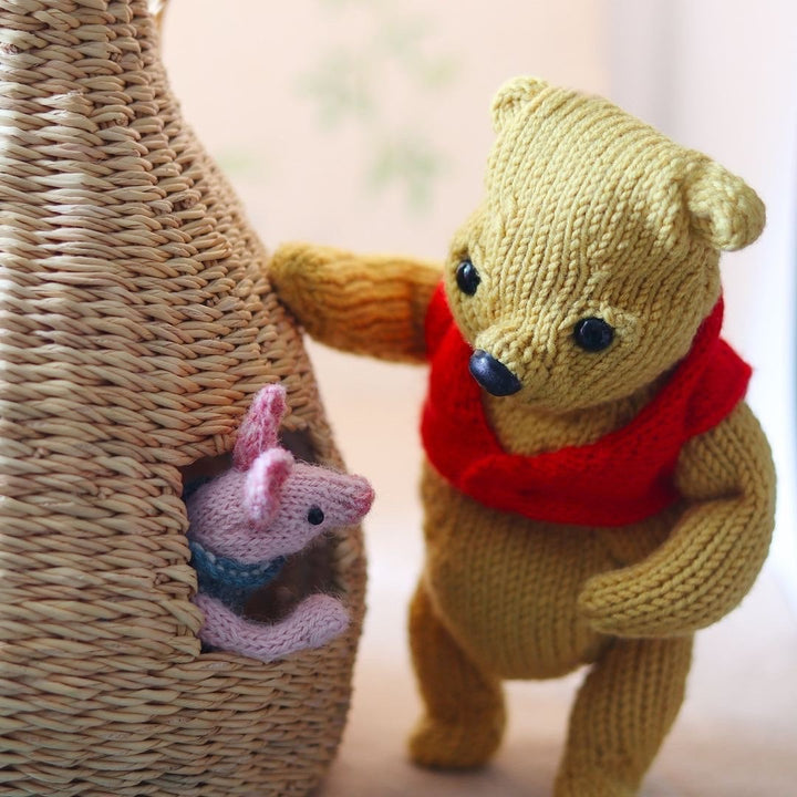 Pooh bear and friends knitting kit